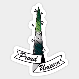 Proud Unicorn - Aromantic Sticker